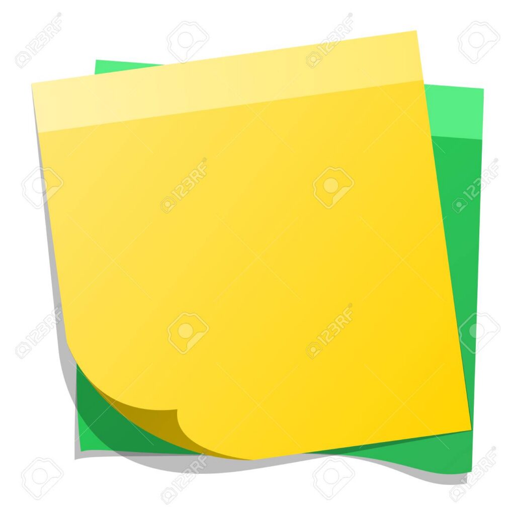 Sticker note paper vector illustration.