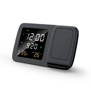 Smart Digital Clock with Wireless Charger