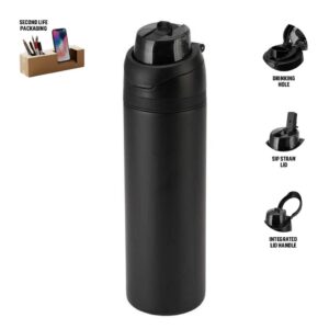 Dual-Sip Insulated Water Bottle