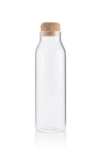 Glass Bottle with Cork Lid