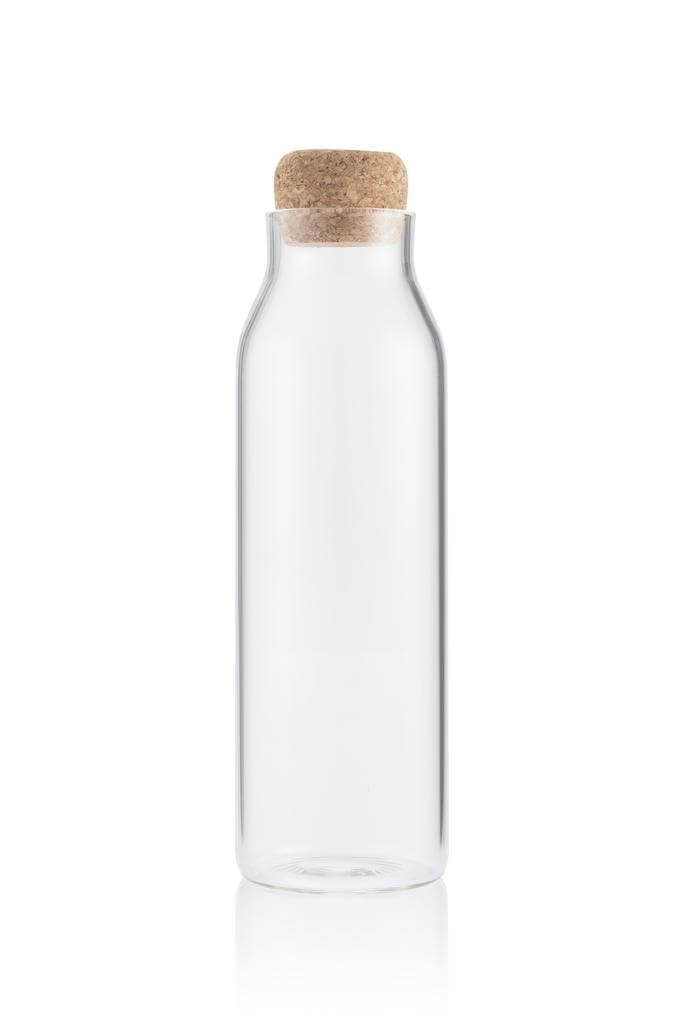 Glass Bottle with Cork Lid