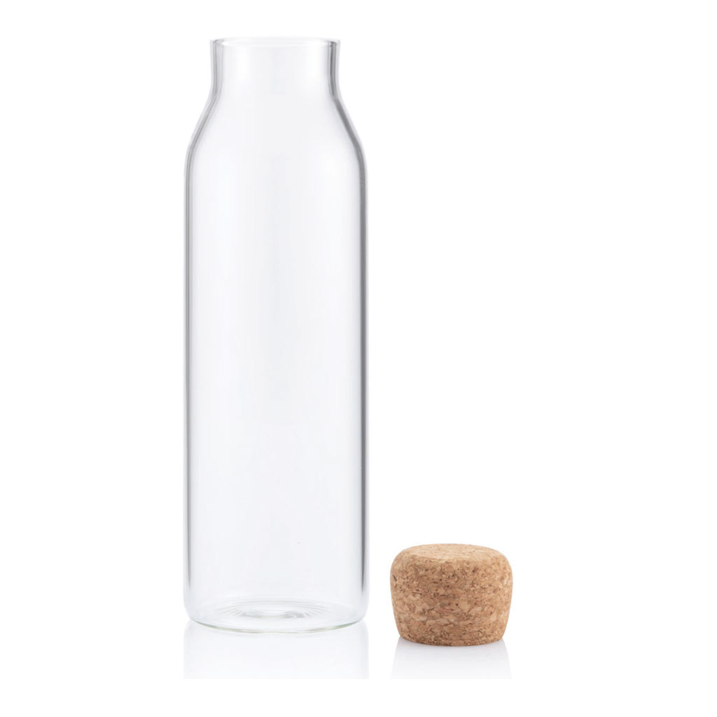 Glass Bottle with Cork Lid