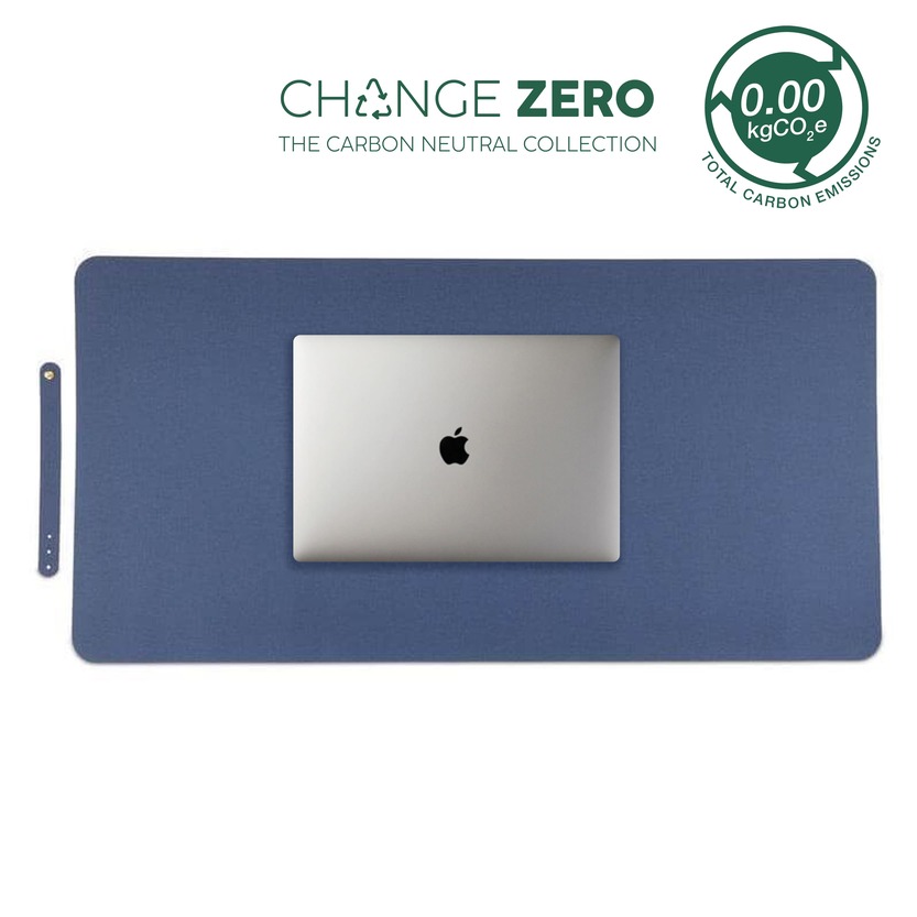 Desk Mat Blue PU 1