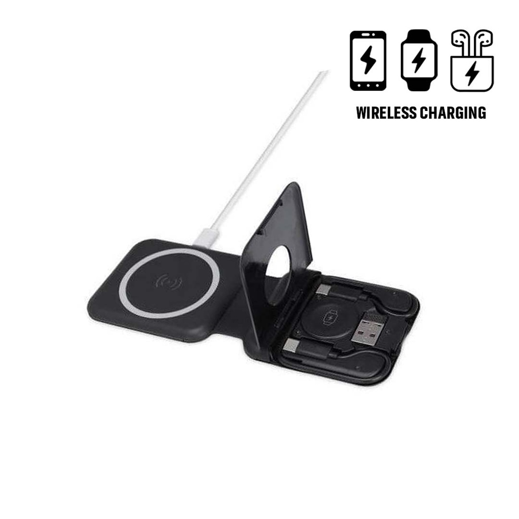 2-in-1 Wireless Charger and Multicable Set