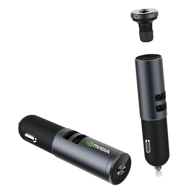 Car Charger With Bluetooth Earbud2
