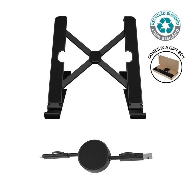 Eco-Friendly Laptop Stand & Charging Kit