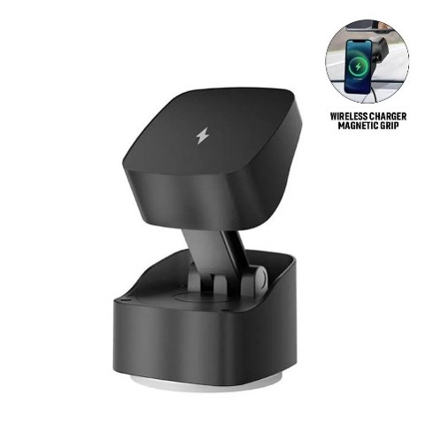 2-in-1 Magnetic Car Phone Holder & Wireless Charger